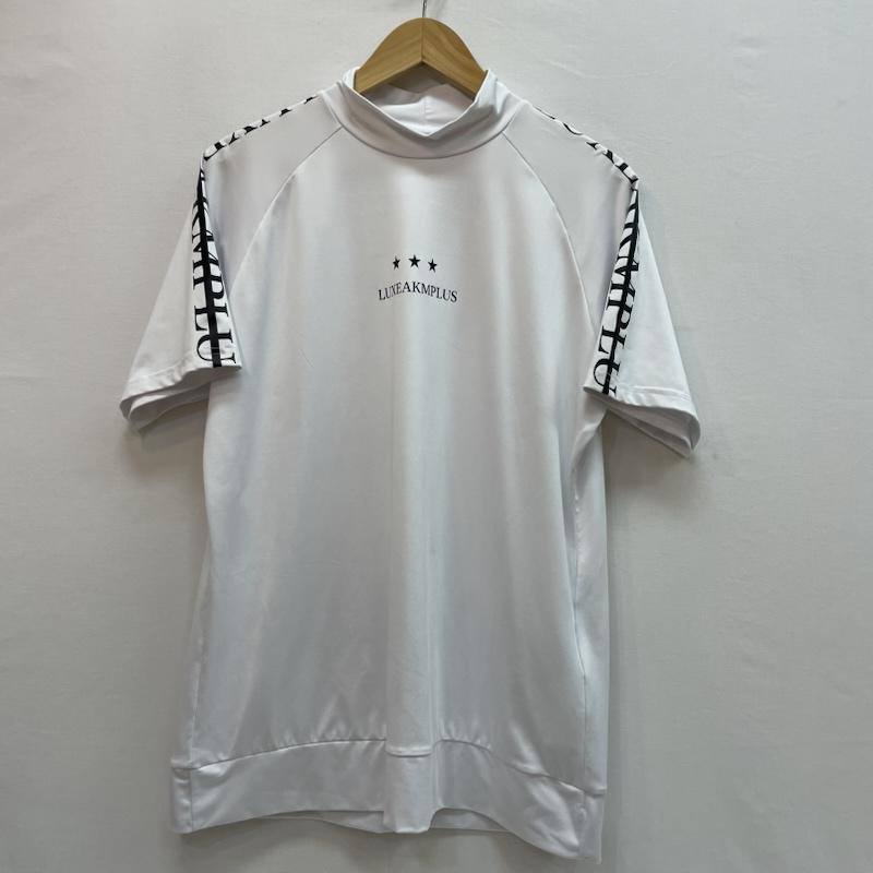 ＵＳＥＤ古着 USED/古着 Tシャツ 半袖 LUXEAKMPLUS リュクスエイケイエムプラス ゴランド ロゴ スター モチーフ ゴルフ 半袖モックネック Tシャツ M 無地 X ロゴ、文字 白 / ホワイト / white X 黒 / ブラック / black メンズ USED 古着 中古 50162584