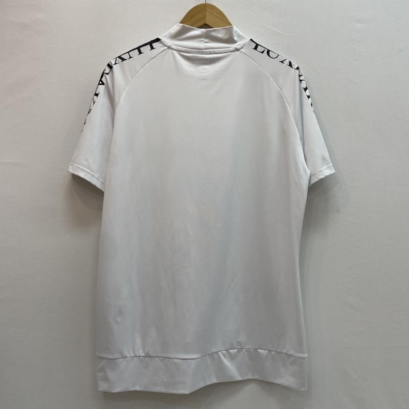 ＵＳＥＤ古着 USED/古着 Tシャツ 半袖 LUXEAKMPLUS リュクスエイケイエムプラス ゴランド ロゴ スター モチーフ ゴルフ 半袖モックネック Tシャツ M 無地 X ロゴ、文字 白 / ホワイト / white X 黒 / ブラック / black メンズ USED 古着 中古 50162584