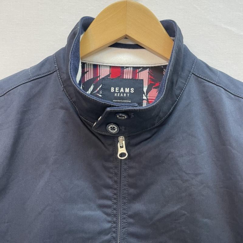 ビームス ハート BEAMS HEART ジャケット、上着 ジャンパー、ブルゾン コットン ストレッチ スイング トップ ブルゾン 裏地 チェック 柄 M 無地 X チェック 紺 / ネイビー / navy X 赤 / レッド / red メンズ USED 古着 中古 50162588