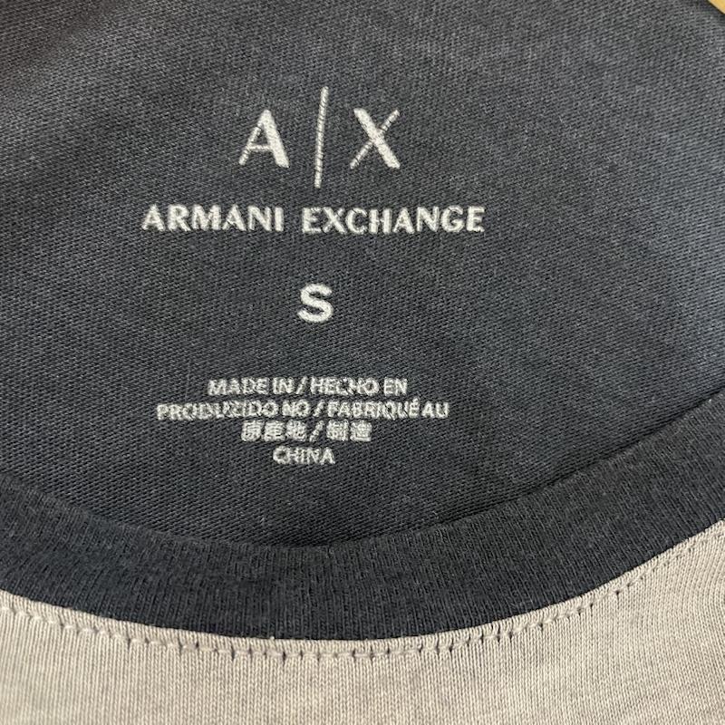 アルマーニエクスチェンジ A/X ARMANIEXCHANGE Tシャツ 半袖 グラフィック プリント Ｔシャツ S プリント X 総柄 黒 / ブラック / black X 紺 / ネイビー / navy X 灰 / グレー / gray メンズ USED 古着 中古 50162591
