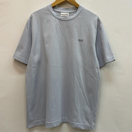 ラコステ LACOSTE Tシャツ 半袖 ライトブルー クルーネック Tシャツ ワンポイント ワニ ロゴ ワッペン L 水色 / ライトブルー / メンズ USED 古着 中古 50162593