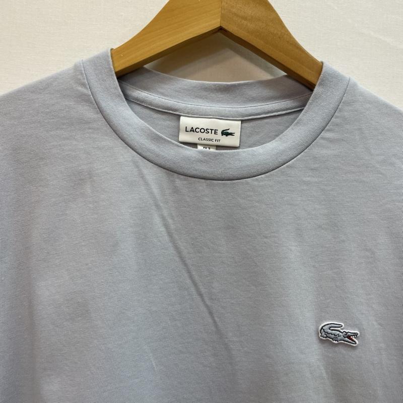 ラコステ LACOSTE Tシャツ 半袖 ライトブルー クルーネック Tシャツ ワンポイント ワニ ロゴ ワッペン L 水色 / ライトブルー / メンズ USED 古着 中古 50162593
