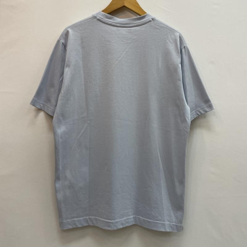 ラコステ LACOSTE Tシャツ 半袖 ライトブルー クルーネック Tシャツ ワンポイント ワニ ロゴ ワッペン L 水色 / ライトブルー / メンズ USED 古着 中古 50162593