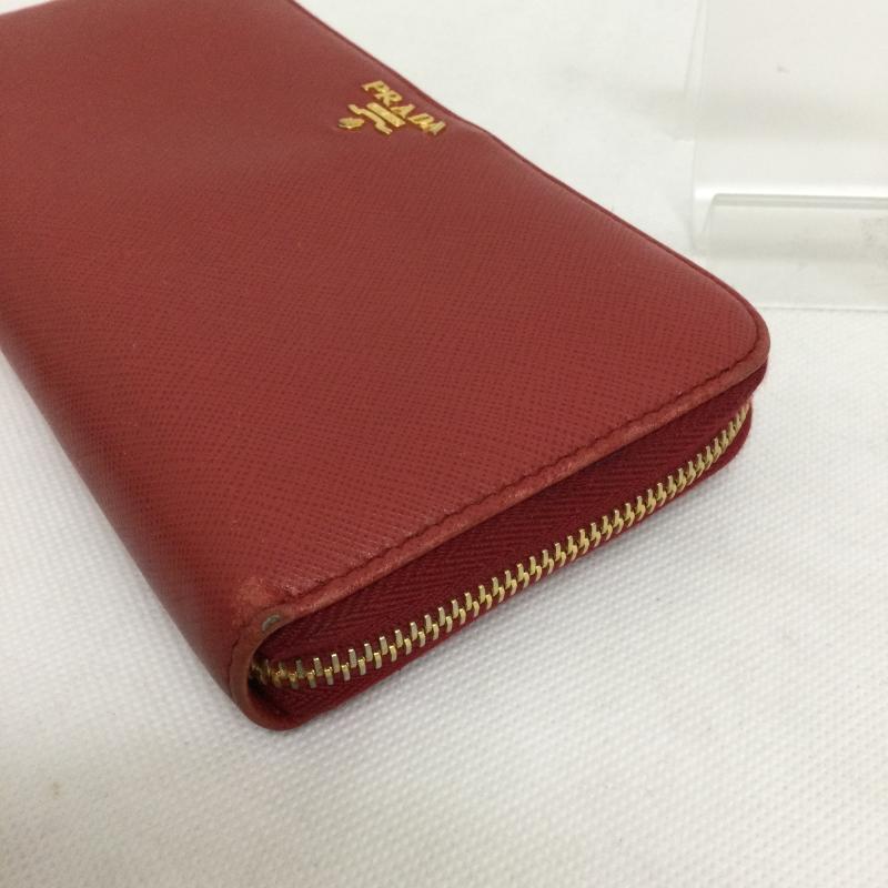 プラダ PRADA 財布 長財布 プラダ 長財布 PRADA プラダ 1ML506 SAFFIANO METAL - 無地 赤 / レッド / red レディース USED 古着 中古 50162596