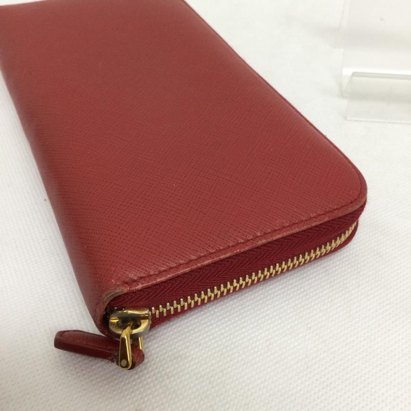 プラダ PRADA 財布 長財布 プラダ 長財布 PRADA プラダ 1ML506 SAFFIANO METAL - 無地 赤 / レッド / red レディース USED 古着 中古 50162596