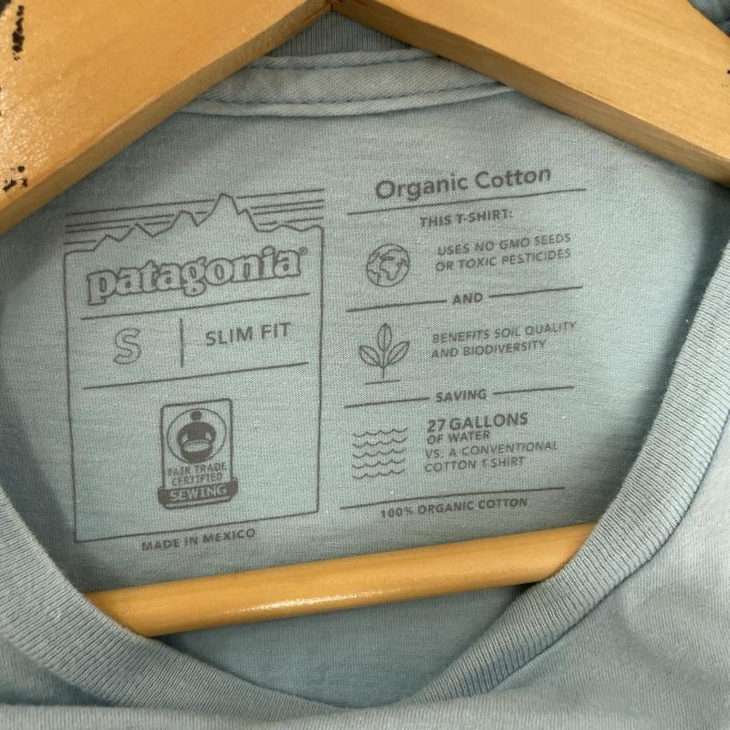 パタゴニア patagonia Tシャツ 半袖 Pataloha Honolulu ハワイ ホノルル 限定 ロゴ プリント Ｔシャツ S 無地 X ロゴ、文字 X プリント 水色 / ライトブルー / メンズ USED 古着 中古 50162598