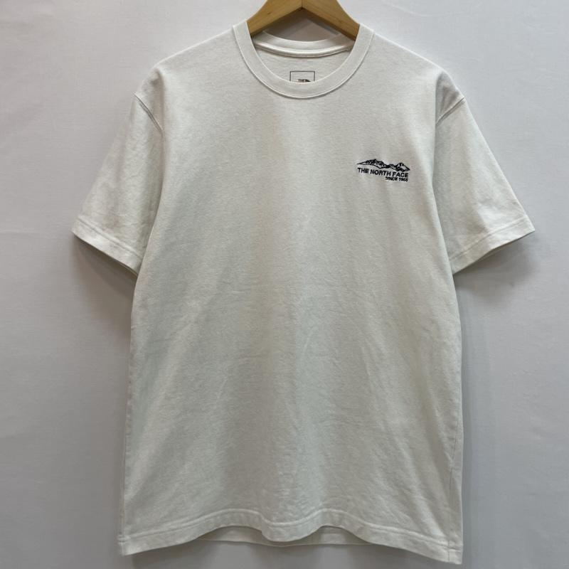 ザノースフェイス THE NORTH FACE Tシャツ 半袖 ブランド ロゴ 刺繍 ワンポイント Ｔシャツ S 無地 X ロゴ、文字 白 / ホワイト / white メンズ USED 古着 中古 50162602