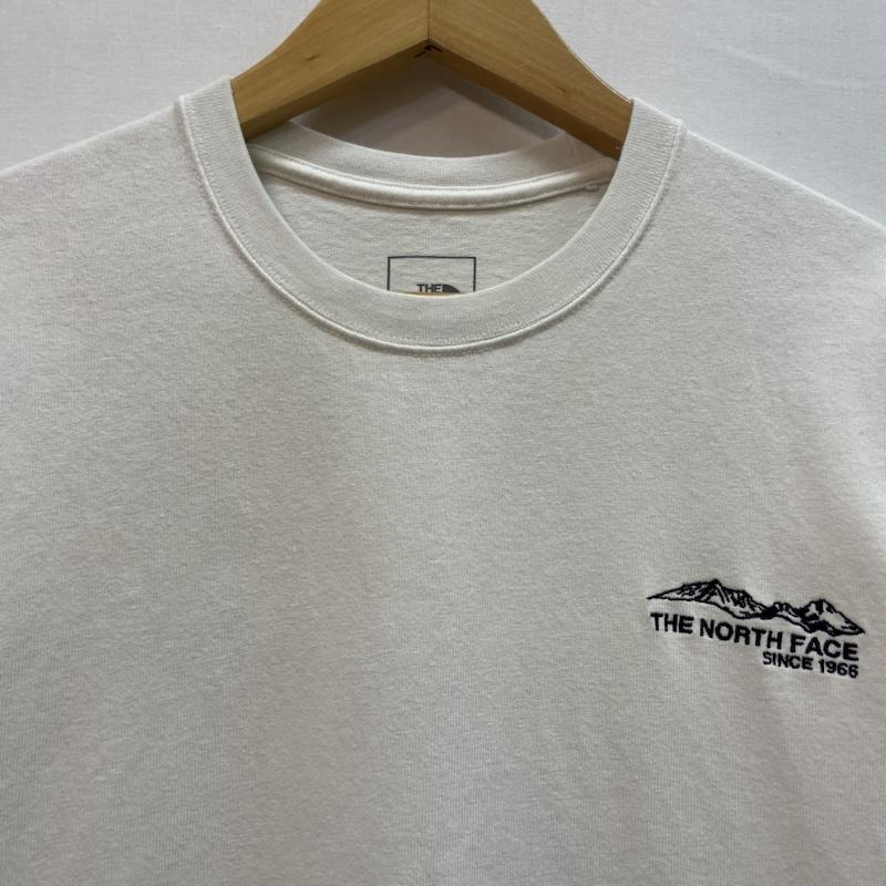 ザノースフェイス THE NORTH FACE Tシャツ 半袖 ブランド ロゴ 刺繍 ワンポイント Ｔシャツ S 無地 X ロゴ、文字 白 / ホワイト / white メンズ USED 古着 中古 50162602