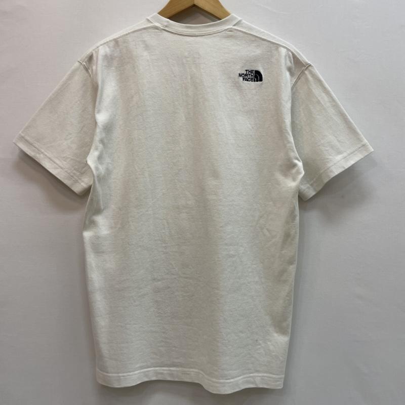 ザノースフェイス THE NORTH FACE Tシャツ 半袖 ブランド ロゴ 刺繍 ワンポイント Ｔシャツ S 無地 X ロゴ、文字 白 / ホワイト / white メンズ USED 古着 中古 50162602