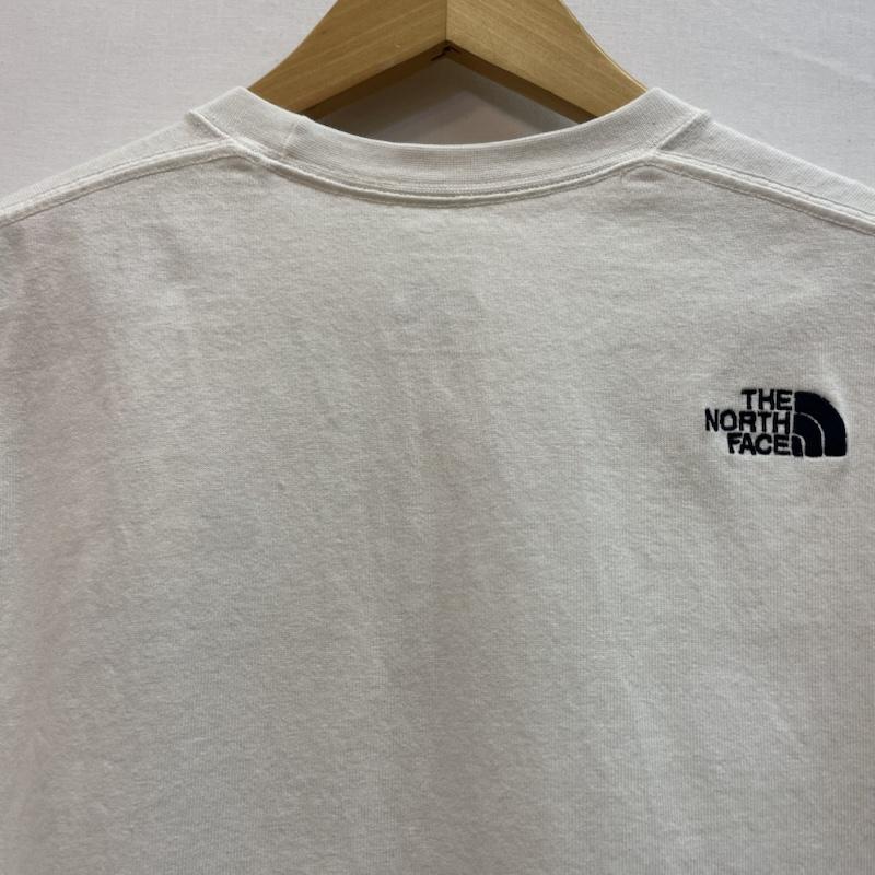 ザノースフェイス THE NORTH FACE Tシャツ 半袖 ブランド ロゴ 刺繍 ワンポイント Ｔシャツ S 無地 X ロゴ、文字 白 / ホワイト / white メンズ USED 古着 中古 50162602