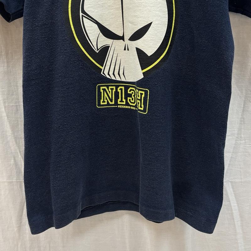 ネイバーフッド NEIGHBORHOOD Tシャツ 半袖 90年代 ビンテージ USA製 スカル ロゴ クルーネック 半袖 Tシャツ 90s VINTAGE S 紺 / ネイビー / navy メンズ USED 古着 中古 50162603