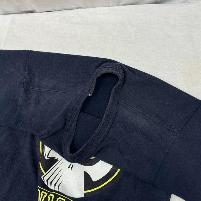ネイバーフッド NEIGHBORHOOD Tシャツ 半袖 90年代 ビンテージ USA製 スカル ロゴ クルーネック 半袖 Tシャツ 90s VINTAGE S 紺 / ネイビー / navy メンズ USED 古着 中古 50162603
