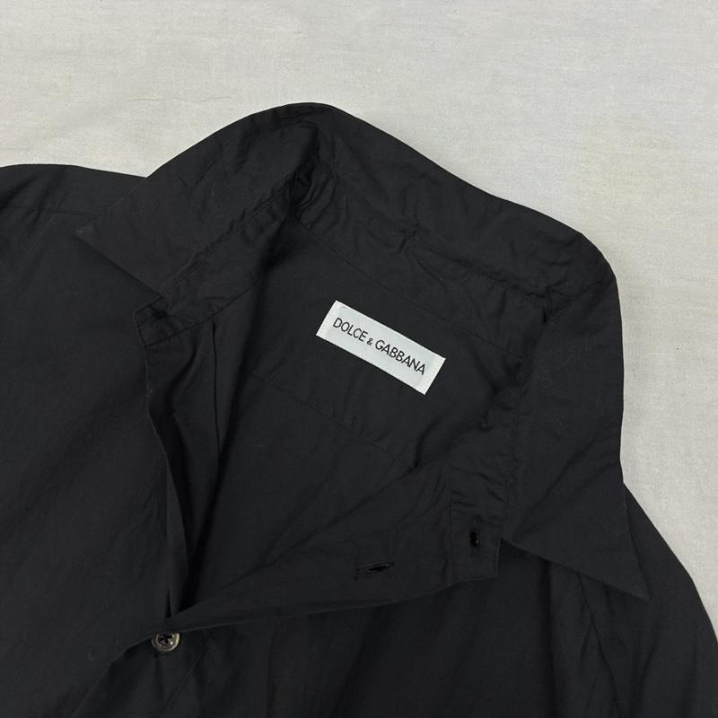 ドルチェアンドガッバーナ DOLCE&GABBANA シャツ、ブラウス 長袖 ダブルカフス 長袖 ドレス シャツ オンワード樫山 - 黒 / ブラック / black メンズ USED 古着 中古 50162605