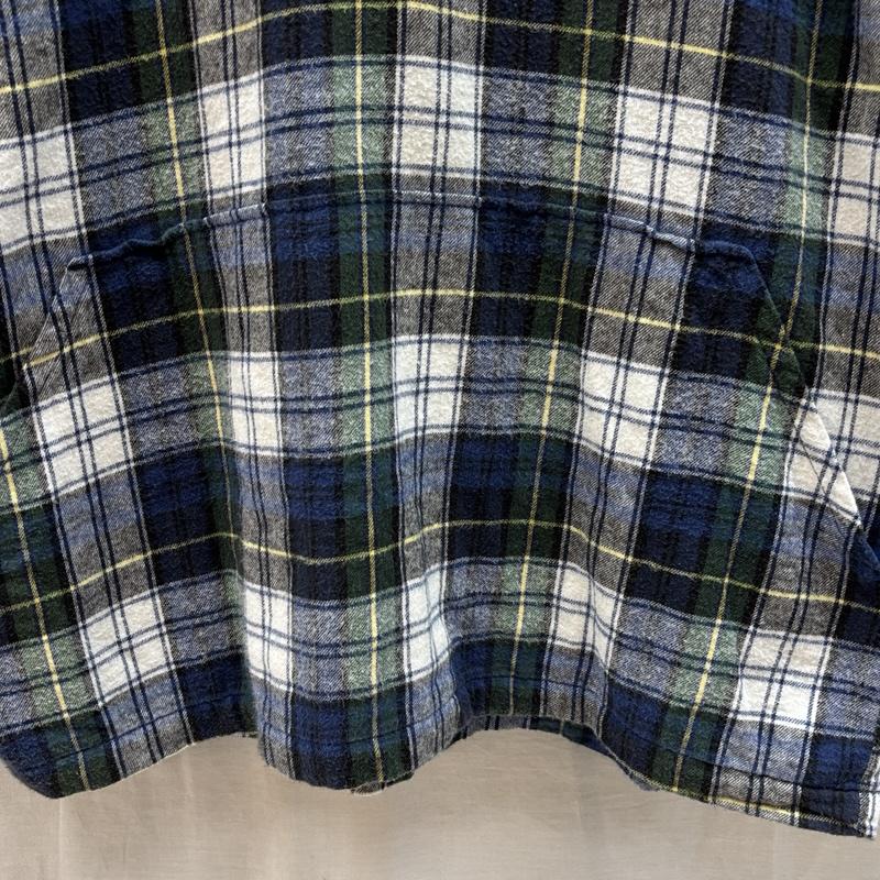 エルエルビーン L.L.Bean パーカー 長袖 USA製 チェック柄 ハーフボタン プルオーバー フランネル パーカー - ボーイズ USED 古着 中古 50162611
