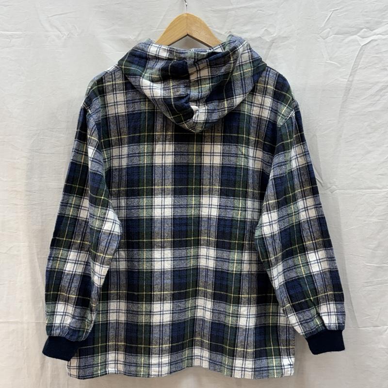 エルエルビーン L.L.Bean パーカー 長袖 USA製 チェック柄 ハーフボタン プルオーバー フランネル パーカー - ボーイズ USED 古着 中古 50162611