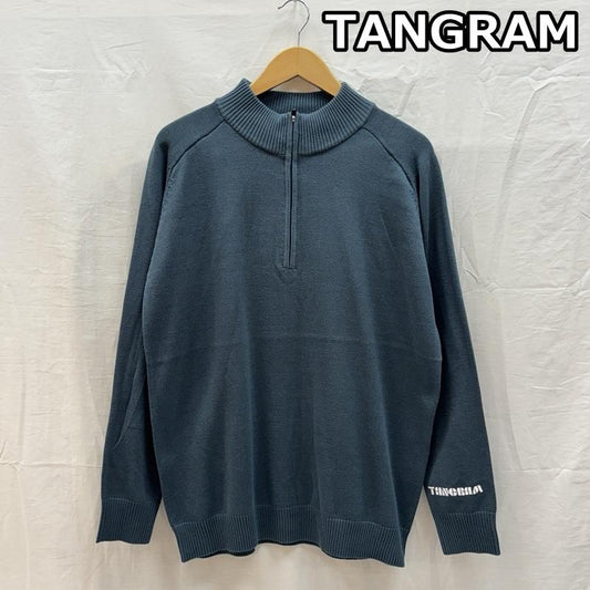 古着 USED ニット、セーター 長袖 TANGRAM タングラム TGA-MN02 ハーフジップ モックネック ニット セーター L メンズ USED 古着 中古 50162615
