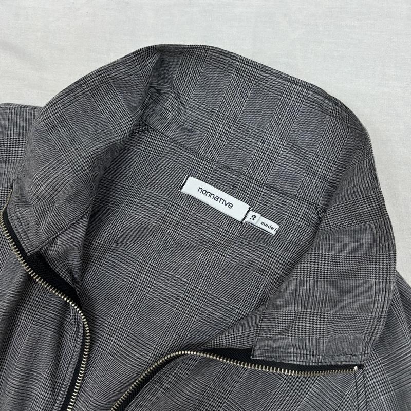 ノンネイティブ nonnative ジャケット、上着 ジャンパー、ブルゾン NN-S3401 グレンチェック ラグランスリーブ ハイネック ジップアップ ジャケット 3 メンズ USED 古着 中古 50162617