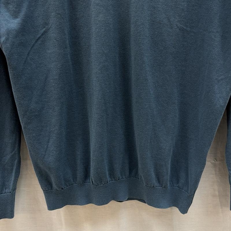 ジョンスメドレー JOHN SMEDLEY ニット、セーター 長袖 イギリス製 薄手 コットン Vネック ニット セーター - メンズ USED 古着 中古 50162619