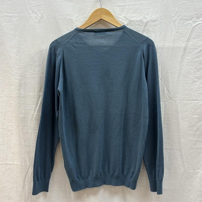 ジョンスメドレー JOHN SMEDLEY ニット、セーター 長袖 イギリス製 薄手 コットン Vネック ニット セーター - メンズ USED 古着 中古 50162619