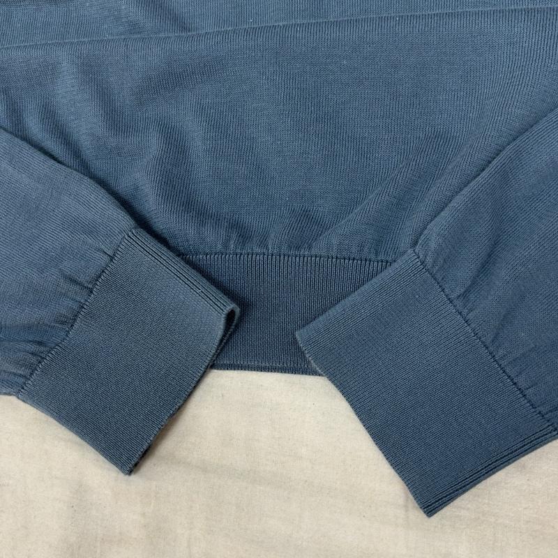ジョンスメドレー JOHN SMEDLEY ニット、セーター 長袖 イギリス製 薄手 コットン Vネック ニット セーター - メンズ USED 古着 中古 50162619