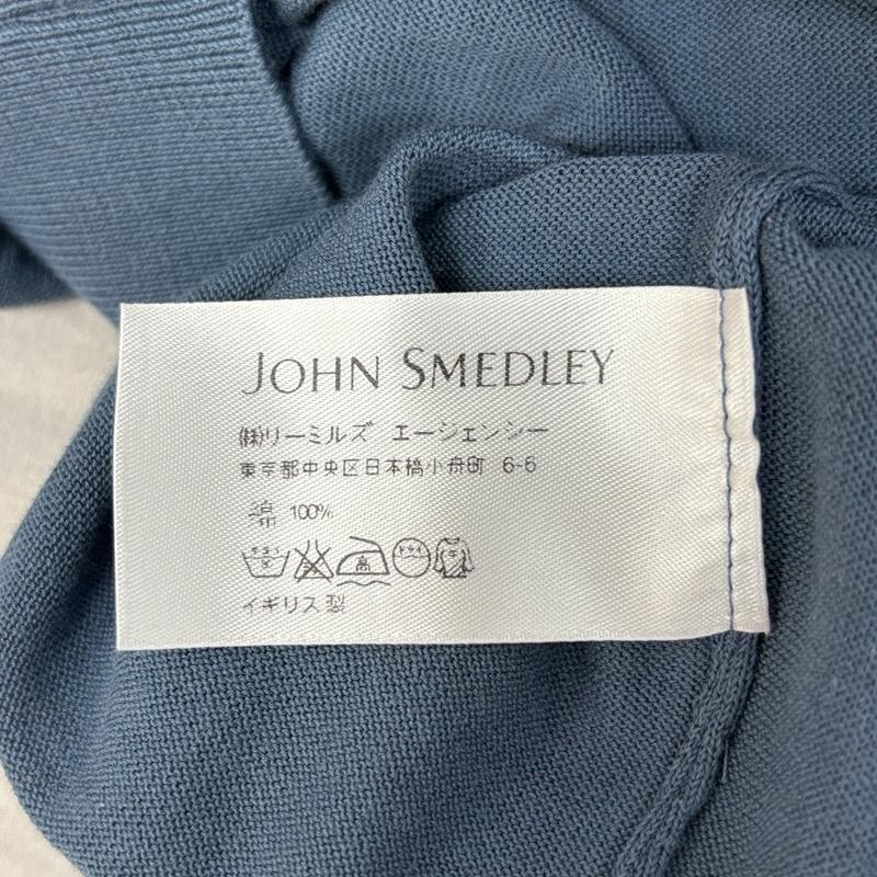 ジョンスメドレー JOHN SMEDLEY ニット、セーター 長袖 イギリス製 薄手 コットン Vネック ニット セーター - メンズ USED 古着 中古 50162619