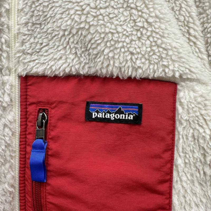 パタゴニア patagonia ジャケット、上着 ジャンパー、ブルゾン レトロX ボア フリース ジャケット 23056 FA23 L 白 / ホワイト / white X 赤 / レッド / red メンズ USED 古着 中古 50162620