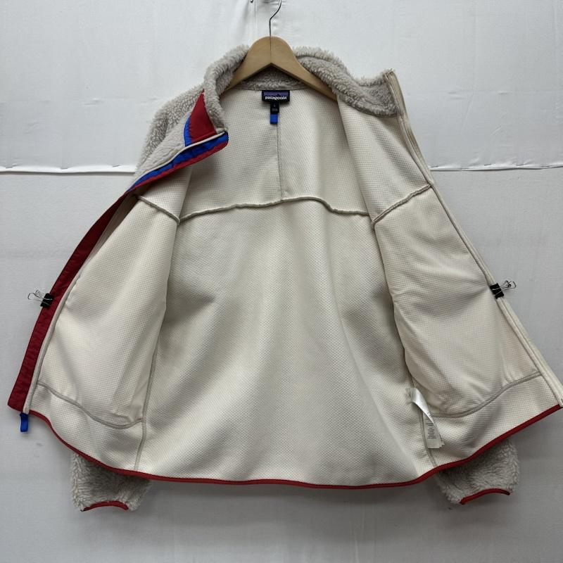 パタゴニア patagonia ジャケット、上着 ジャンパー、ブルゾン レトロX ボア フリース ジャケット 23056 FA23 L 白 / ホワイト / white X 赤 / レッド / red メンズ USED 古着 中古 50162620