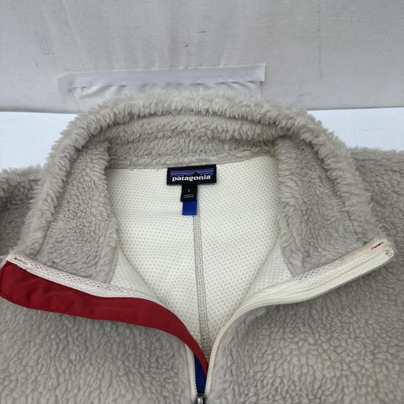 パタゴニア patagonia ジャケット、上着 ジャンパー、ブルゾン レトロX ボア フリース ジャケット 23056 FA23 L 白 / ホワイト / white X 赤 / レッド / red メンズ USED 古着 中古 50162620