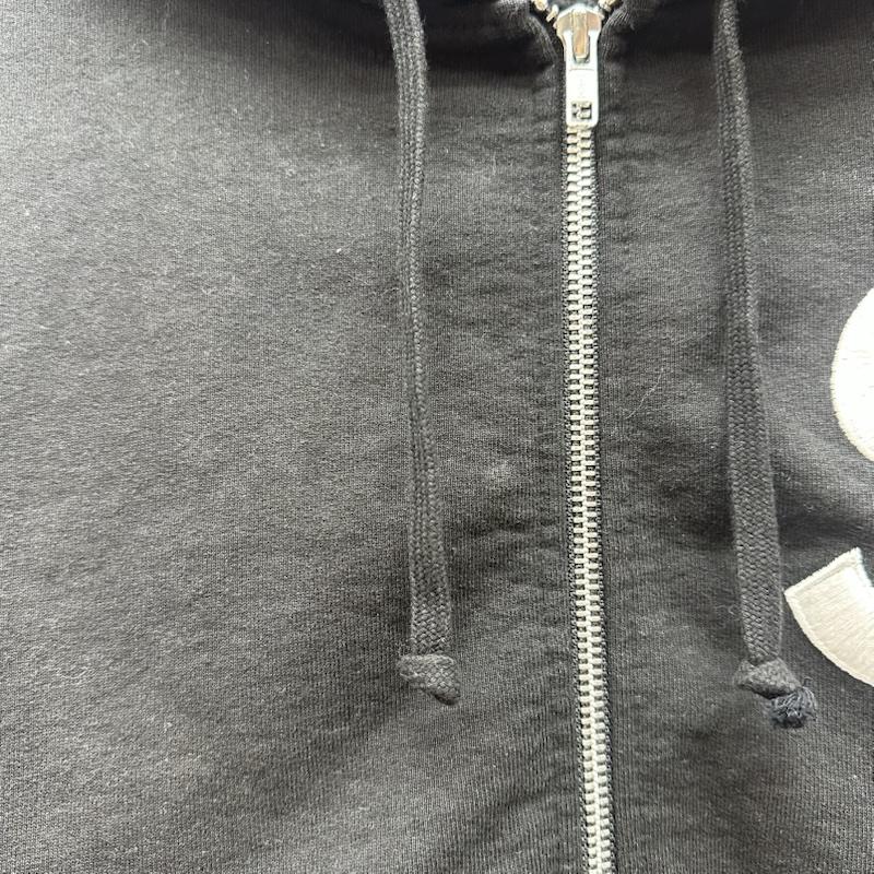 シュプリーム Supreme パーカー 長袖 24FW S Logo Zip Up Hooded ロゴ 刺繍 ジップ パーカー M 黒 / ブラック / black メンズ USED 古着 中古 50162621