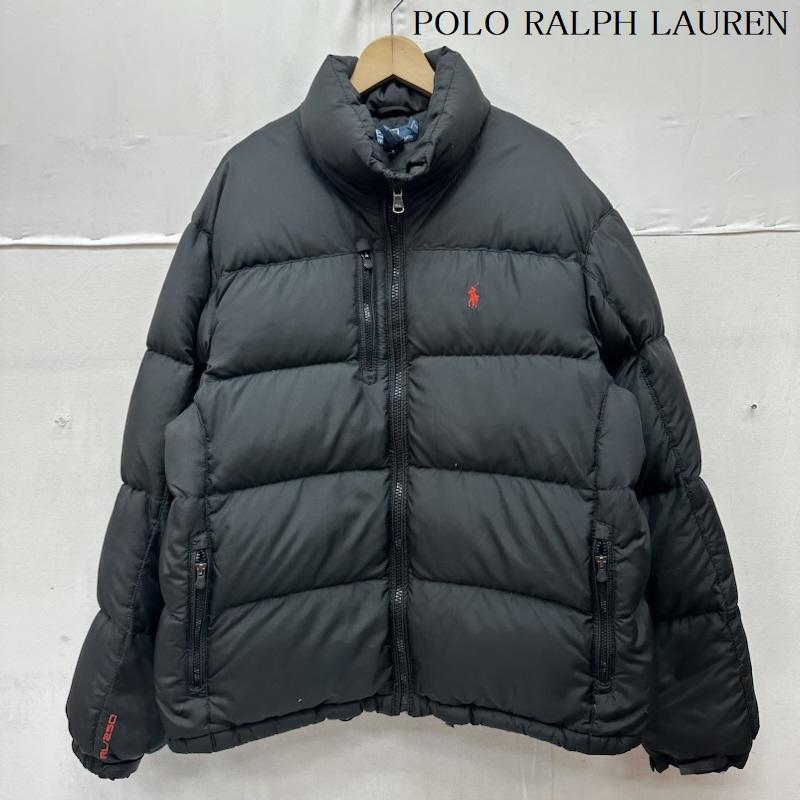 ポロラルフローレン POLO RALPH LAUREN ジャケット、上着 ダウンジャケット ポニー ロゴ 刺繍 ダウン ジャケット XL 黒 / ブラック / black メンズ USED 古着 中古 50162622