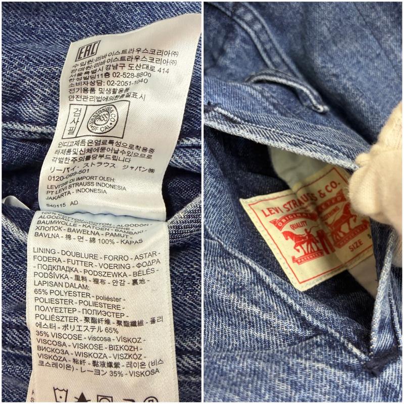 リーバイストラウスアンドコー Levi Strauss & co. ジャケット、上着 ジャケット、ブレザー Levi’ｓ 84684-0000 デニムジャケット グレンチェック リバーシブル インディゴ S S 青 / ブルー / blue メンズ USED 古着 中古 50162627