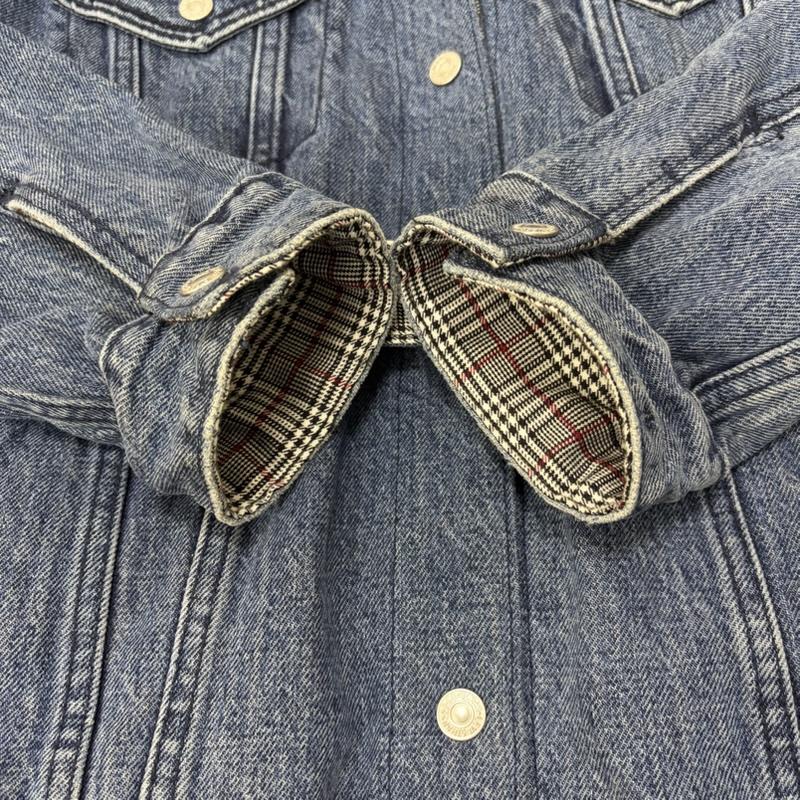 リーバイストラウスアンドコー Levi Strauss & co. ジャケット、上着 ジャケット、ブレザー Levi’ｓ 84684-0000 デニムジャケット グレンチェック リバーシブル インディゴ S S 青 / ブルー / blue メンズ USED 古着 中古 50162627