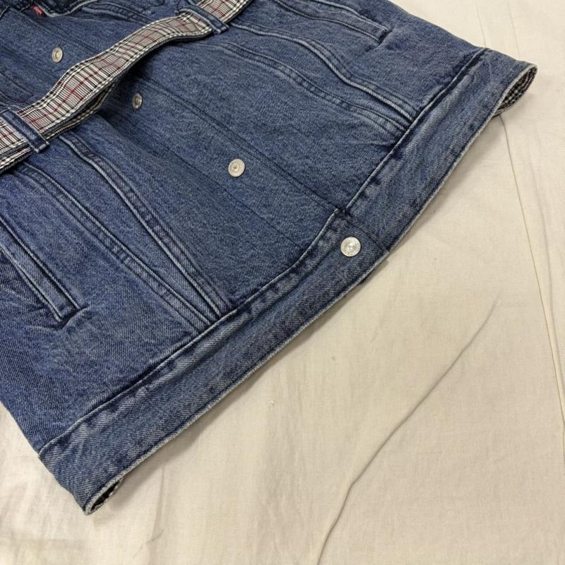 リーバイストラウスアンドコー Levi Strauss & co. ジャケット、上着 ジャケット、ブレザー Levi’ｓ 84684-0000 デニムジャケット グレンチェック リバーシブル インディゴ S S 青 / ブルー / blue メンズ USED 古着 中古 50162627