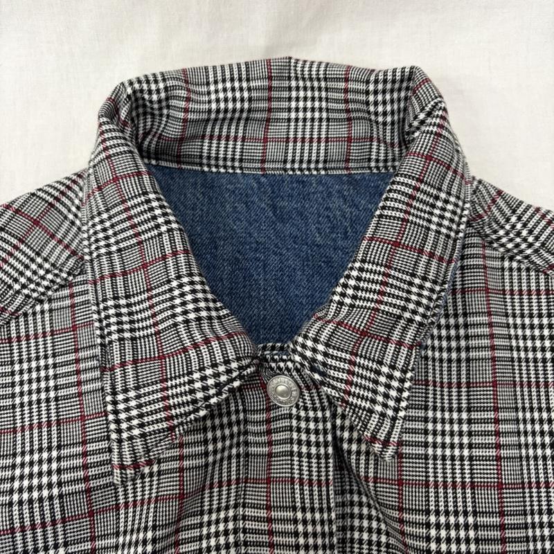 リーバイストラウスアンドコー Levi Strauss & co. ジャケット、上着 ジャケット、ブレザー Levi’ｓ 84684-0000 デニムジャケット グレンチェック リバーシブル インディゴ S S 青 / ブルー / blue メンズ USED 古着 中古 50162627