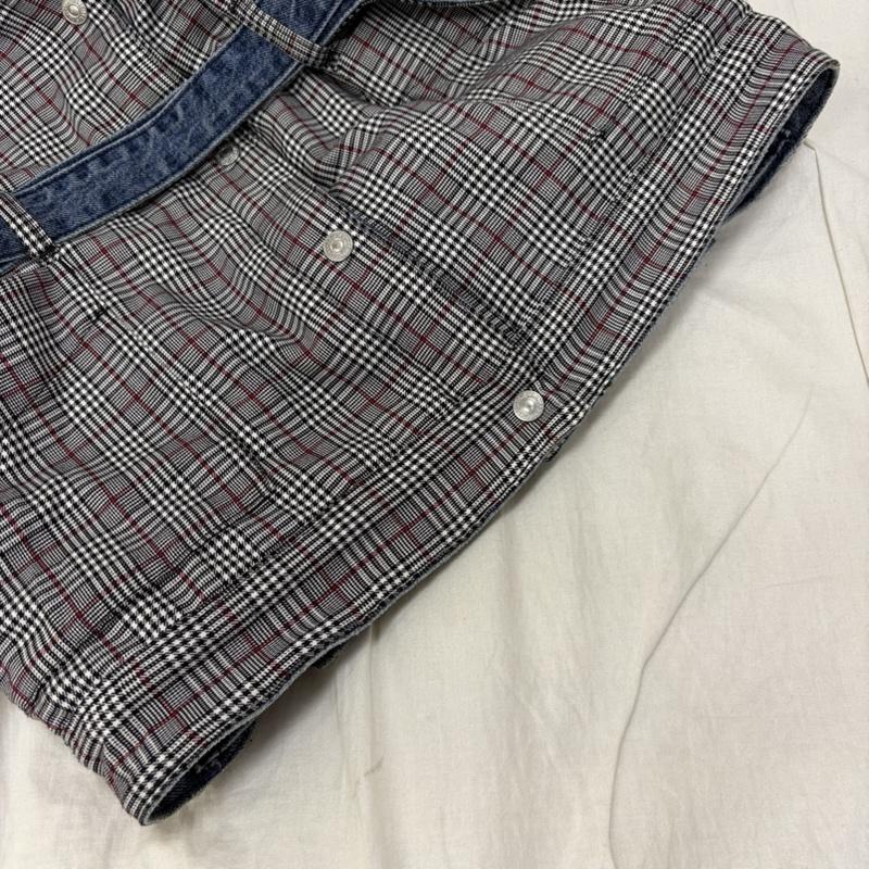 リーバイストラウスアンドコー Levi Strauss & co. ジャケット、上着 ジャケット、ブレザー Levi’ｓ 84684-0000 デニムジャケット グレンチェック リバーシブル インディゴ S S 青 / ブルー / blue メンズ USED 古着 中古 50162627