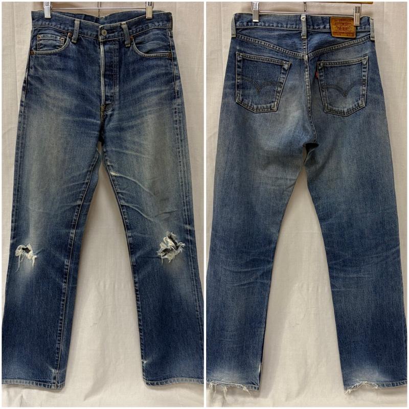 リーバイス Levi s パンツ デニム、ジーンズ 503BXX 赤耳 レザーパッチ BIG E セルビッジ ボタン裏刻印J09 W31/L36 インディゴ 31インチ 無地 青 / ブルー / blue メンズ USED 古着 中古 50162628