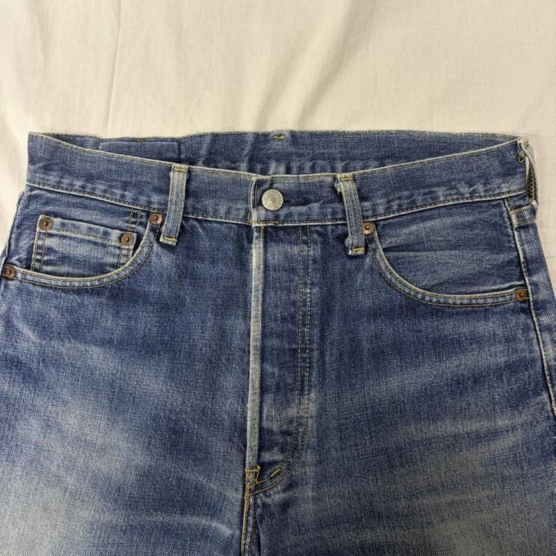 リーバイス Levi s パンツ デニム、ジーンズ 503BXX 赤耳 レザーパッチ BIG E セルビッジ ボタン裏刻印J09 W31/L36 インディゴ 31インチ 無地 青 / ブルー / blue メンズ USED 古着 中古 50162628