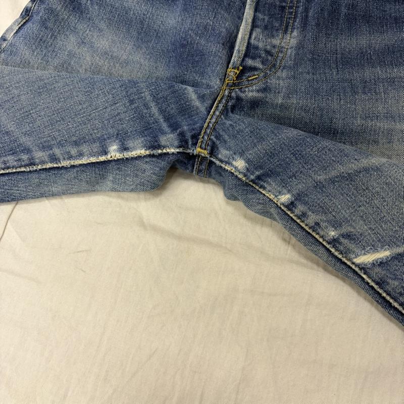 リーバイス Levi s パンツ デニム、ジーンズ 503BXX 赤耳 レザーパッチ BIG E セルビッジ ボタン裏刻印J09 W31/L36 インディゴ 31インチ 無地 青 / ブルー / blue メンズ USED 古着 中古 50162628