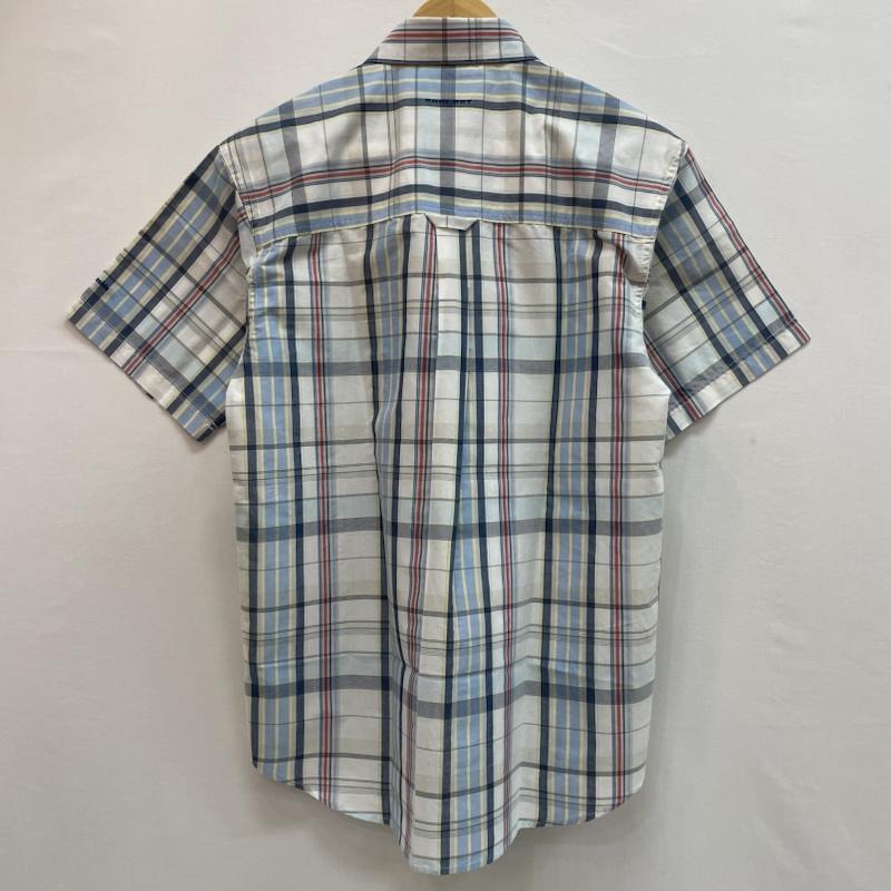 コロンビア Columbia シャツ、ブラウス 半袖 チェック柄 半袖 シャツ 胸ポケット M チェック 白 / ホワイト / white X 水色 / ライトブルー / X 青 / ブルー / blue X 黄 / イエロー / yellow メンズ USED 古着 中古 50162633