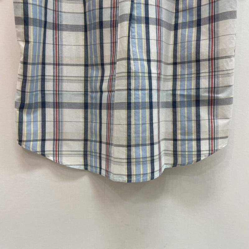 コロンビア Columbia シャツ、ブラウス 半袖 チェック柄 半袖 シャツ 胸ポケット M チェック 白 / ホワイト / white X 水色 / ライトブルー / X 青 / ブルー / blue X 黄 / イエロー / yellow メンズ USED 古着 中古 50162633