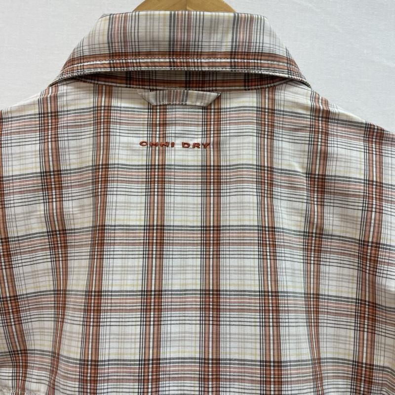 コロンビア Columbia シャツ、ブラウス 半袖 チェック柄 半袖 シャツ 胸ポケット S チェック 橙 / オレンジ / orange X 茶 / ブラウン / brown X 白 / ホワイト / white メンズ USED 古着 中古 50162634