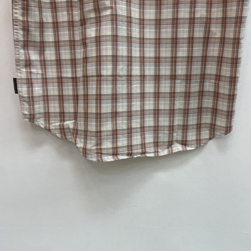 コロンビア Columbia シャツ、ブラウス 半袖 チェック柄 半袖 シャツ 胸ポケット S チェック 橙 / オレンジ / orange X 茶 / ブラウン / brown X 白 / ホワイト / white メンズ USED 古着 中古 50162634