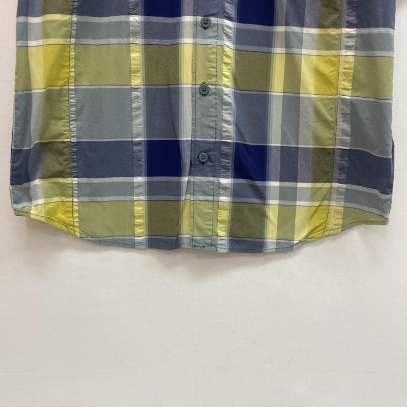 コロンビア Columbia シャツ、ブラウス 半袖 チェック柄 半袖 シャツ 胸ポケット オムニシェイド M チェック 灰 / グレー / gray X 青 / ブルー / blue X 黄 / イエロー / yellow メンズ USED 古着 中古 50162635