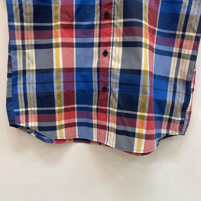 コロンビア Columbia シャツ、ブラウス 半袖 チェック柄 半袖 シャツ 胸ポケット オムニウィック M チェック 青 / ブルー / blue X 赤 / レッド / red X 白 / ホワイト / white メンズ USED 古着 中古 50162637