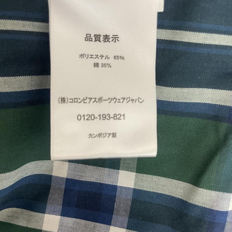 コロンビア Columbia シャツ、ブラウス 半袖 チェック柄 半袖 シャツ 胸ポケット オムニウィック M チェック 青 / ブルー / blue X 緑 / グリーン / green X 白 / ホワイト / white メンズ USED 古着 中古 50162638