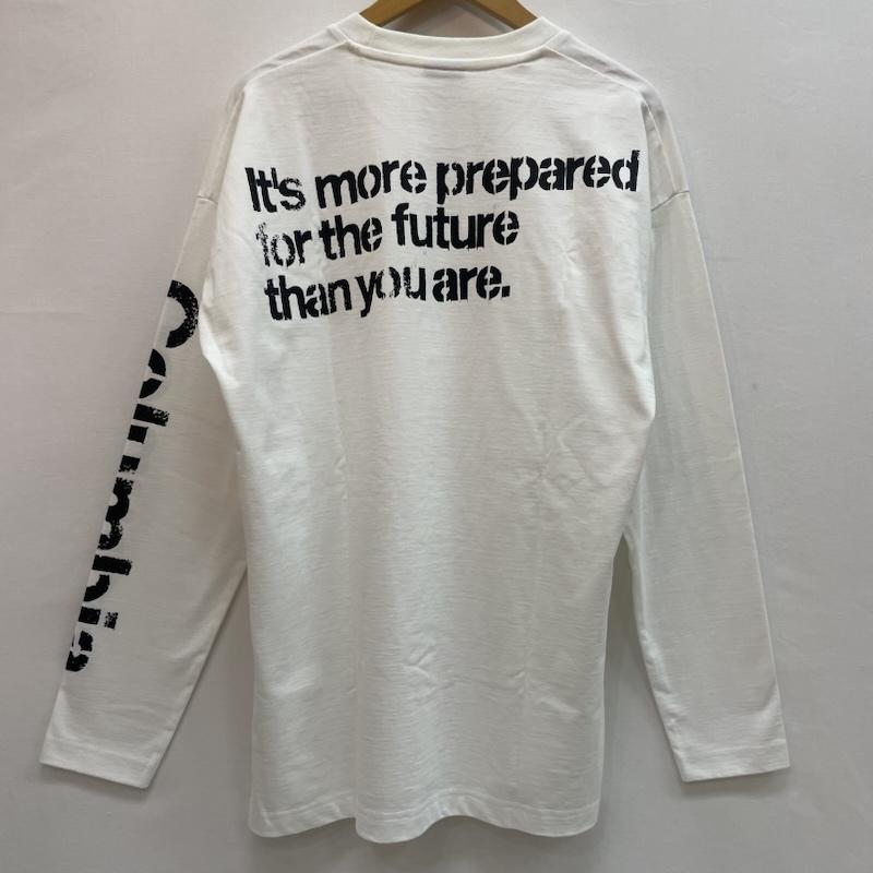 コロンビア Columbia Tシャツ 長袖 ロンT 袖ロゴ レタリング バック プリント ロゴ L 無地 X ロゴ、文字 X プリント 白 / ホワイト / white メンズ USED 古着 中古 50162640
