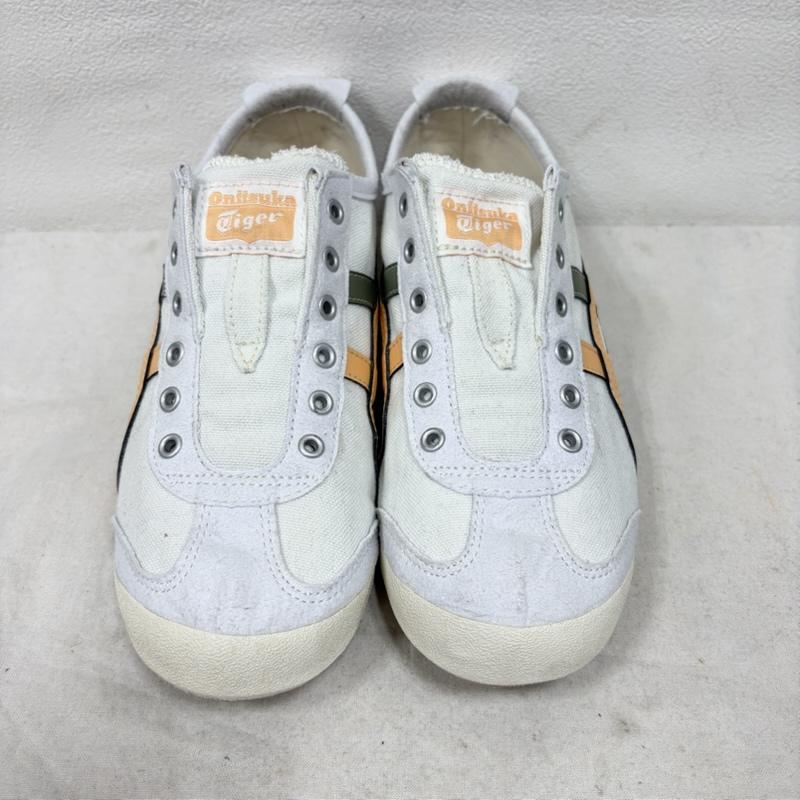 オニツカタイガー ONITSUKA TIGER スニーカー スニーカー MEXICO 66 スリッポン メキシコ キャンバス スニーカー 1183A360 23.0cm ロゴ、文字 白 / ホワイト / white レディース USED 古着 中古 50162641