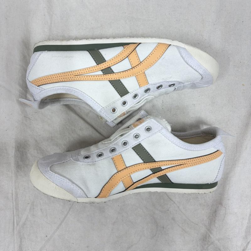 オニツカタイガー ONITSUKA TIGER スニーカー スニーカー MEXICO 66 スリッポン メキシコ キャンバス スニーカー 1183A360 23.0cm ロゴ、文字 白 / ホワイト / white レディース USED 古着 中古 50162641