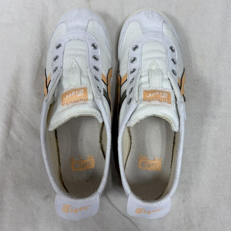 オニツカタイガー ONITSUKA TIGER スニーカー スニーカー MEXICO 66 スリッポン メキシコ キャンバス スニーカー 1183A360 23.0cm ロゴ、文字 白 / ホワイト / white レディース USED 古着 中古 50162641