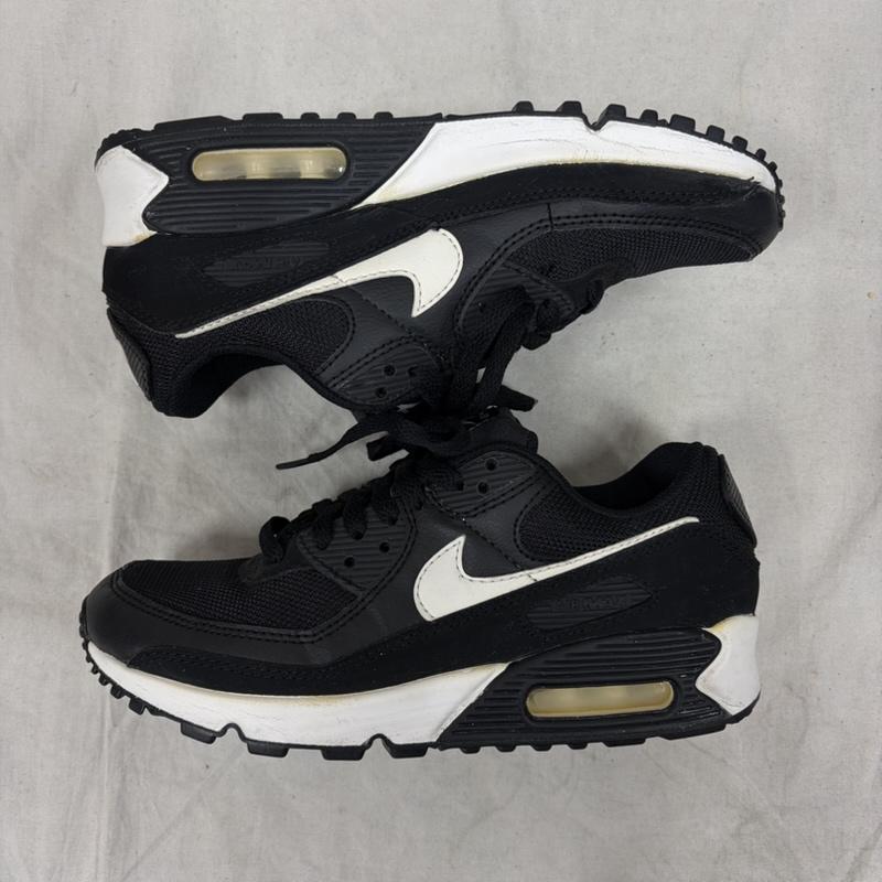 ナイキ NIKE スニーカー スニーカー AIR MAX 90 スニーカー CQ2560-001 エアマックス 24.5cm ロゴ、文字 黒 / ブラック / black X 白 / ホワイト / white レディース USED 古着 中古 50162642